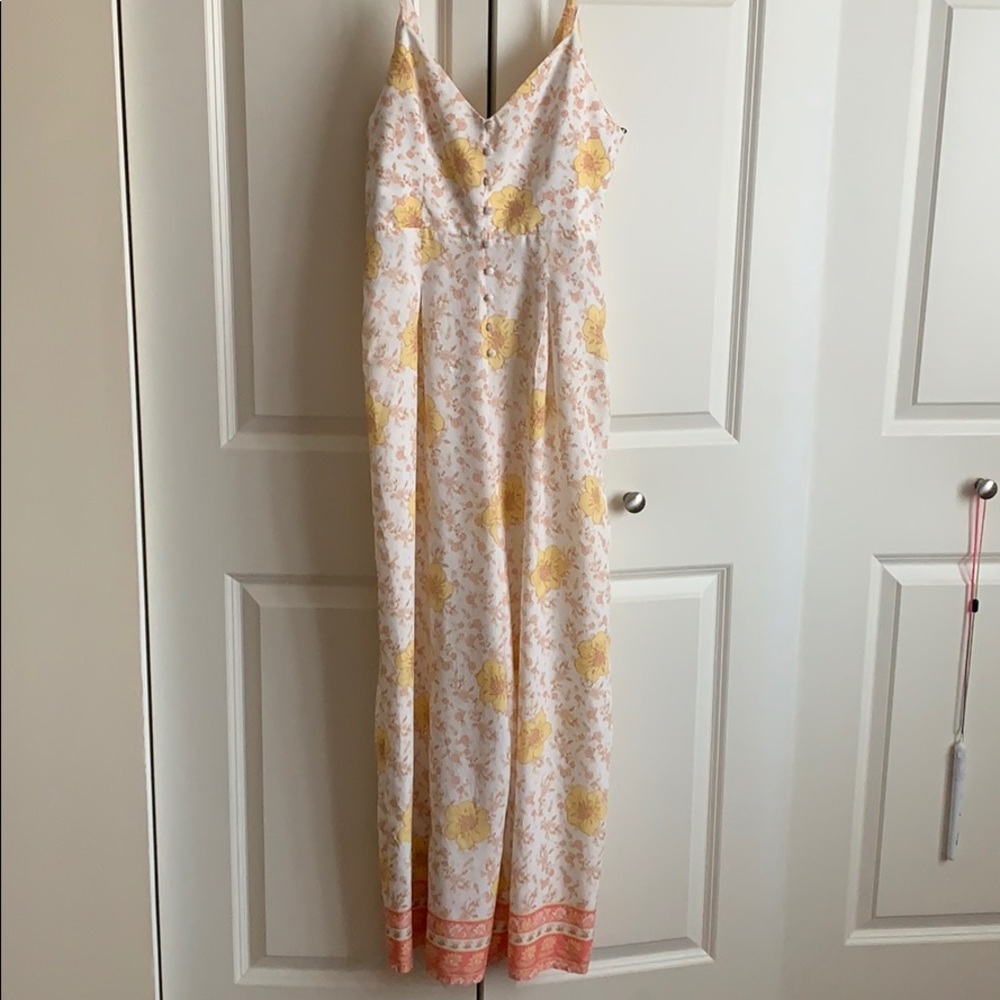 White Floral Jumpsuit